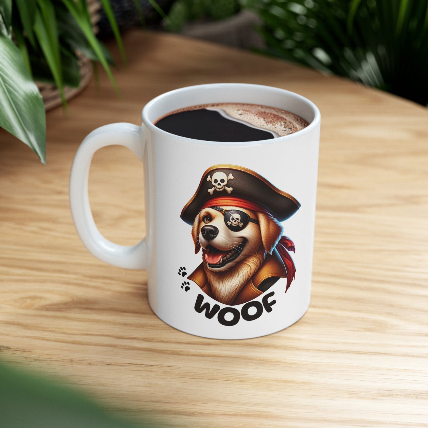 Dog Pirate Captain Coffee Mug