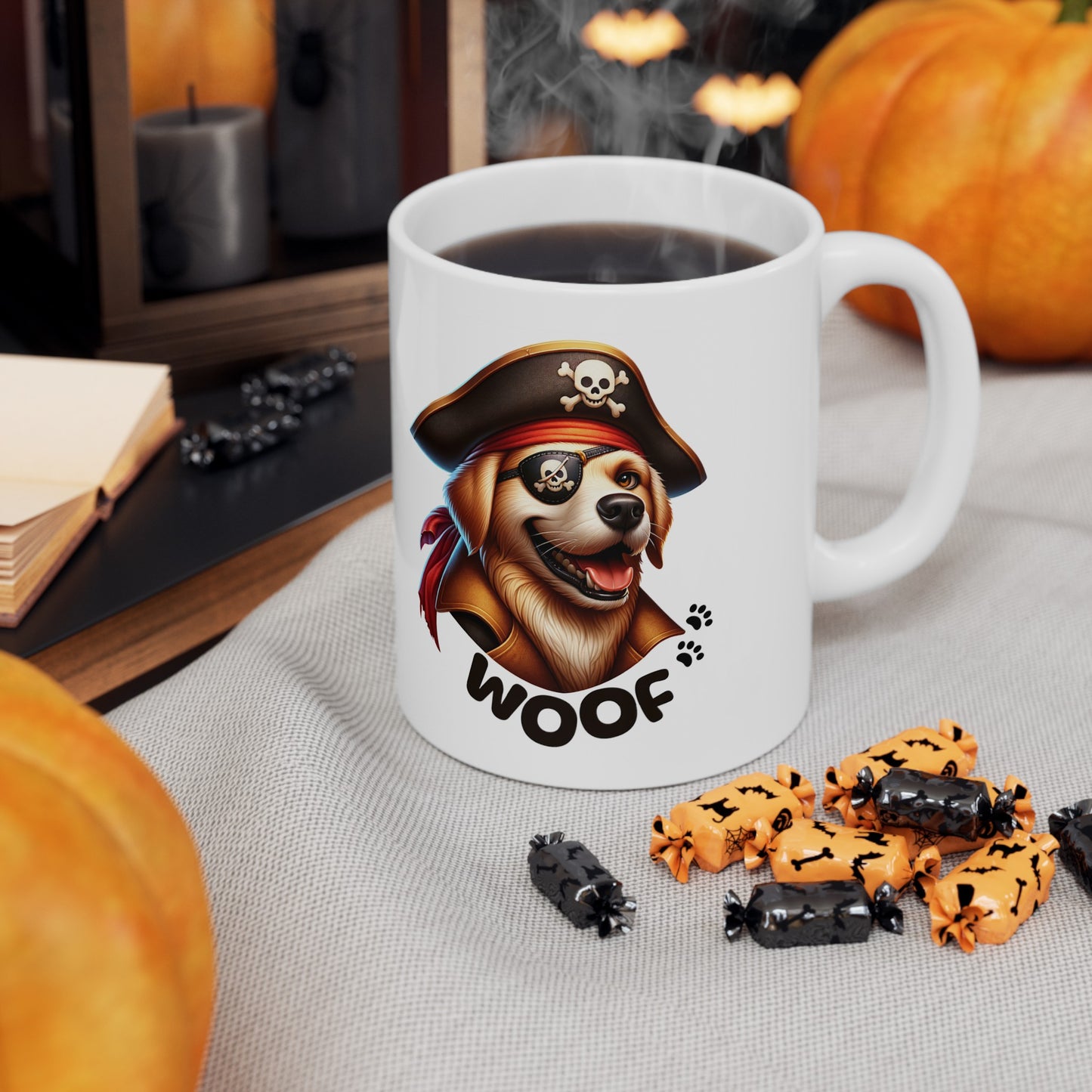 Dog Pirate Captain Coffee Mug