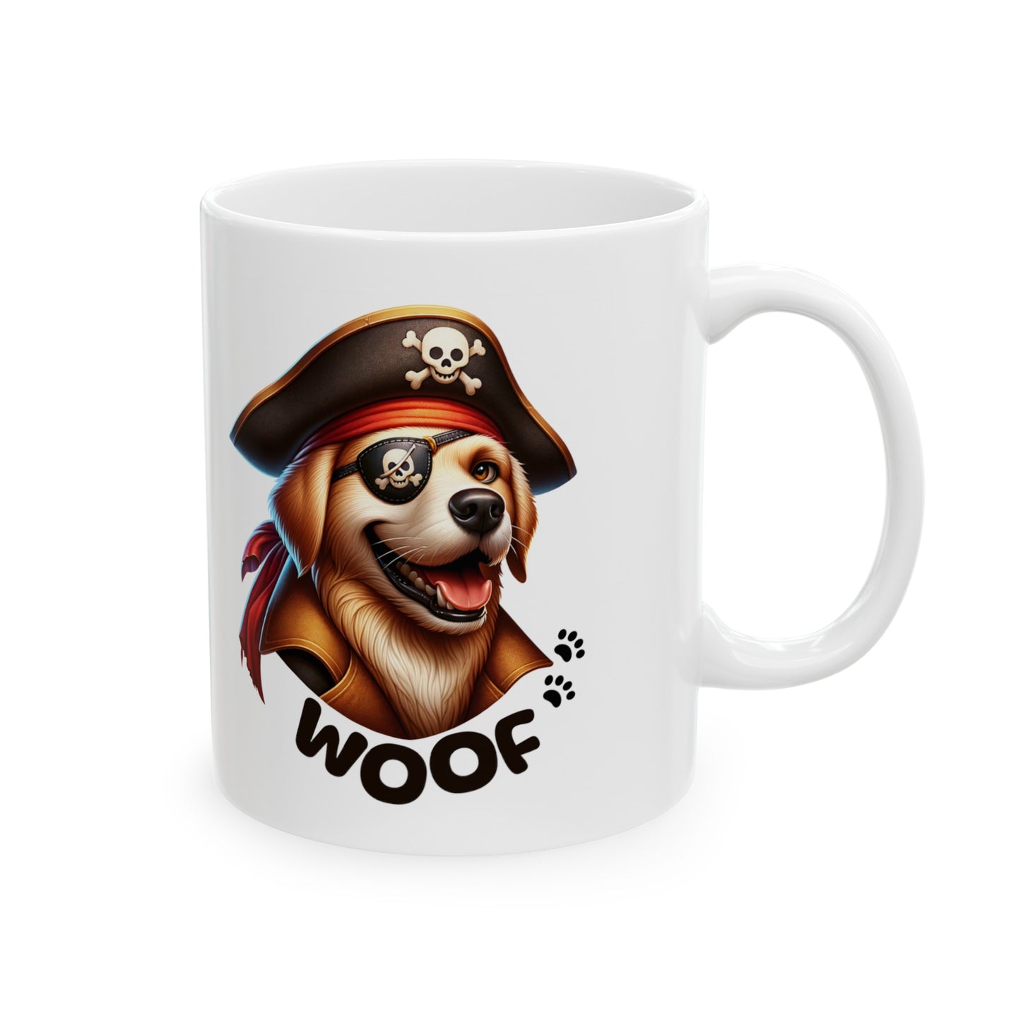 Dog Pirate Captain Coffee Mug