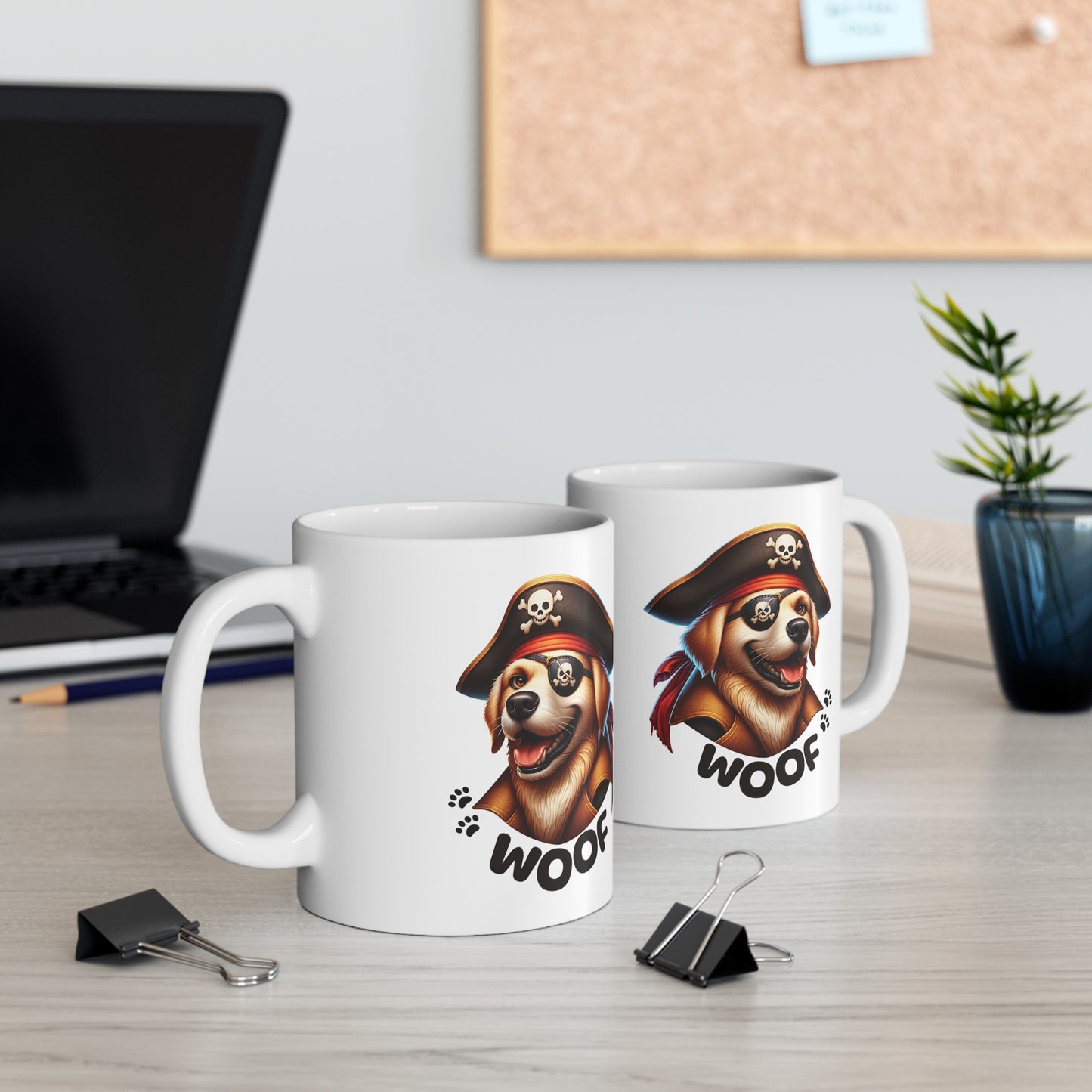 Dog Pirate Captain Coffee Mug