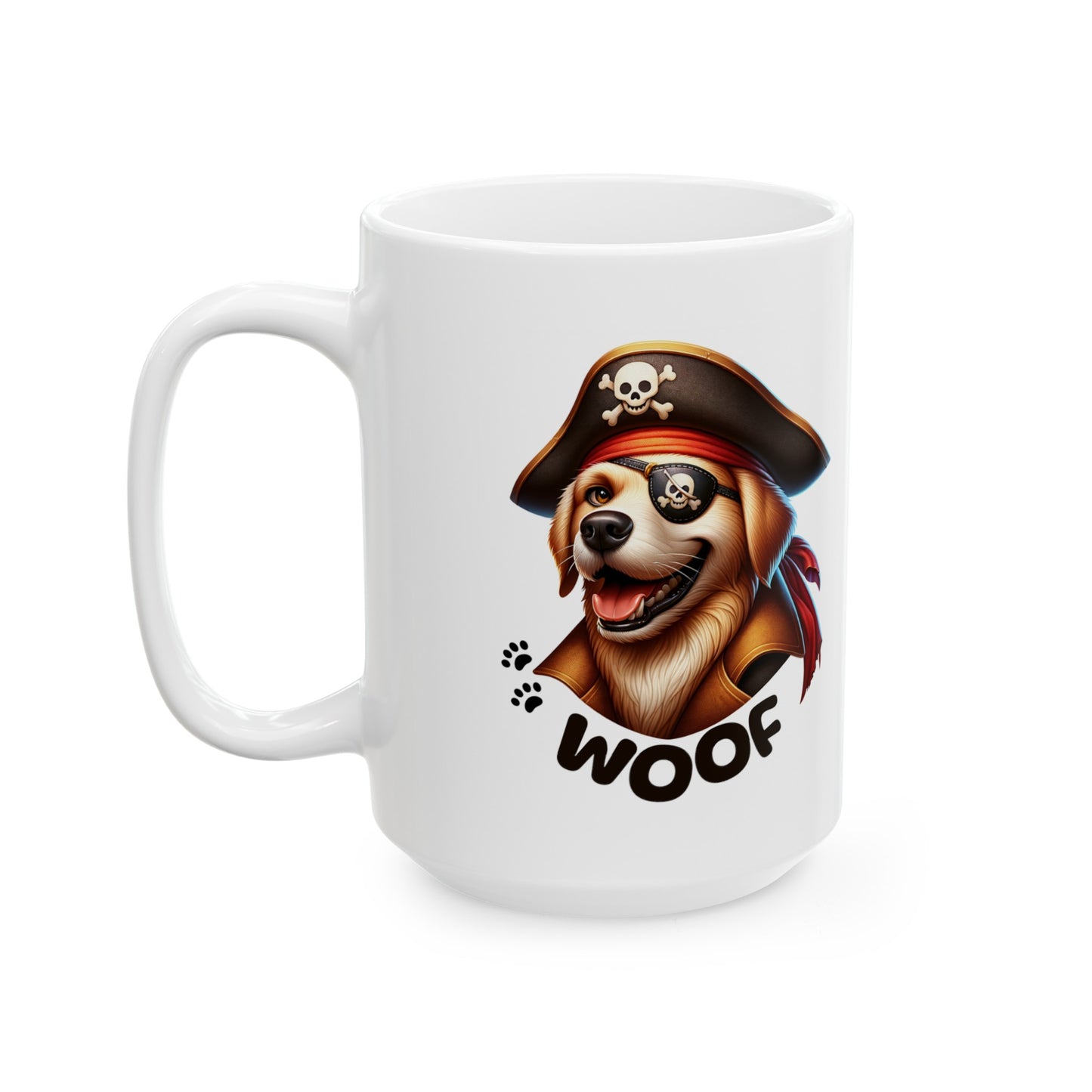 Dog Pirate Captain Coffee Mug