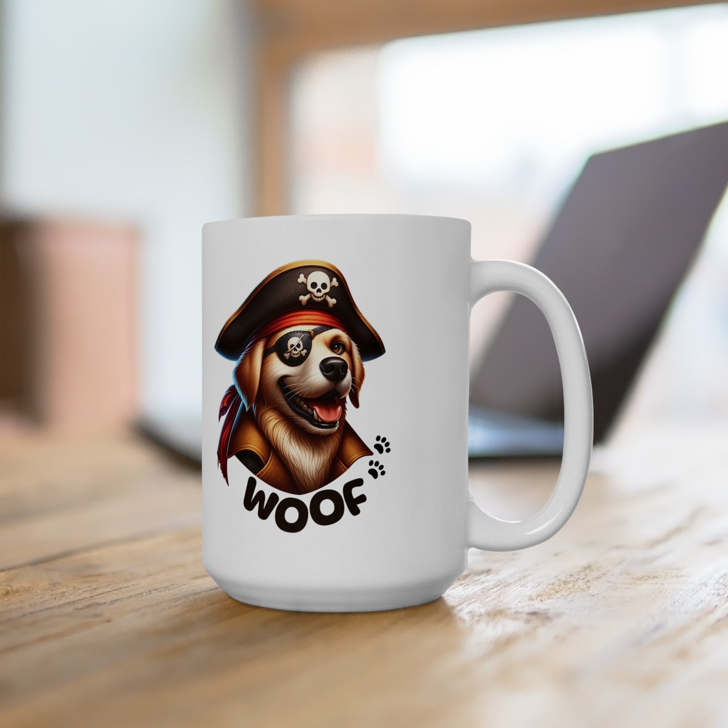 Dog Pirate Captain Coffee Mug
