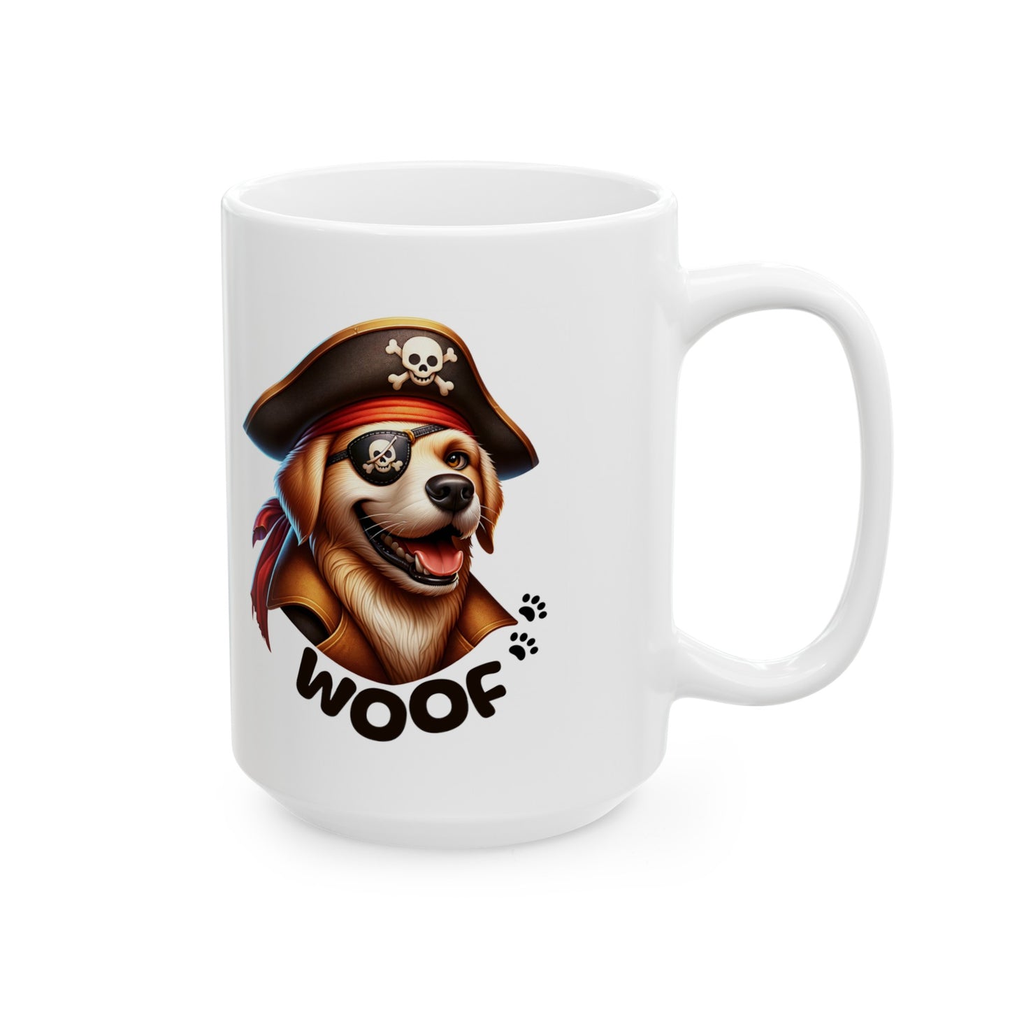 Dog Pirate Captain Coffee Mug