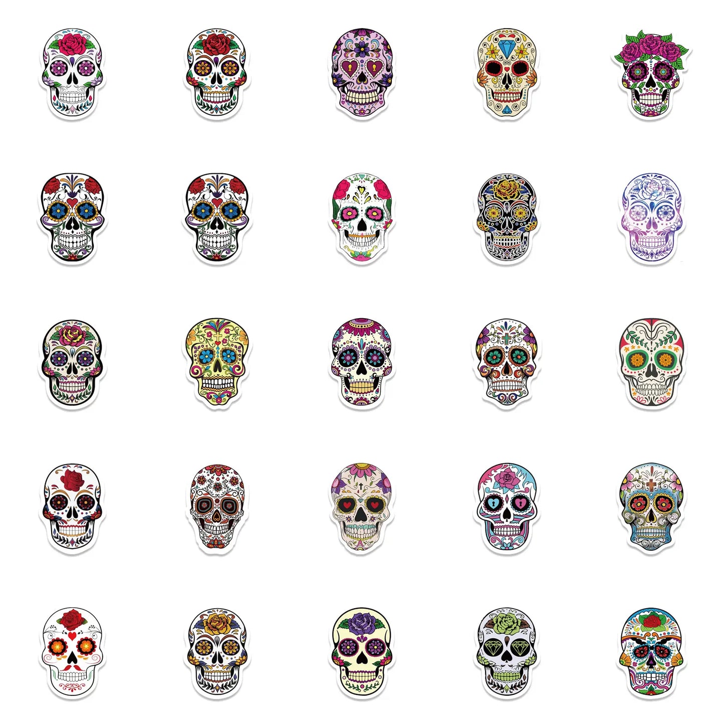 Bliss Waterproof Calavera Sugar Skull Sticker Decal