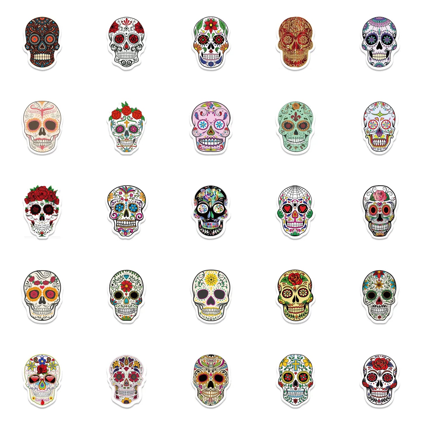 Bliss Waterproof Calavera Sugar Skull Sticker Decal