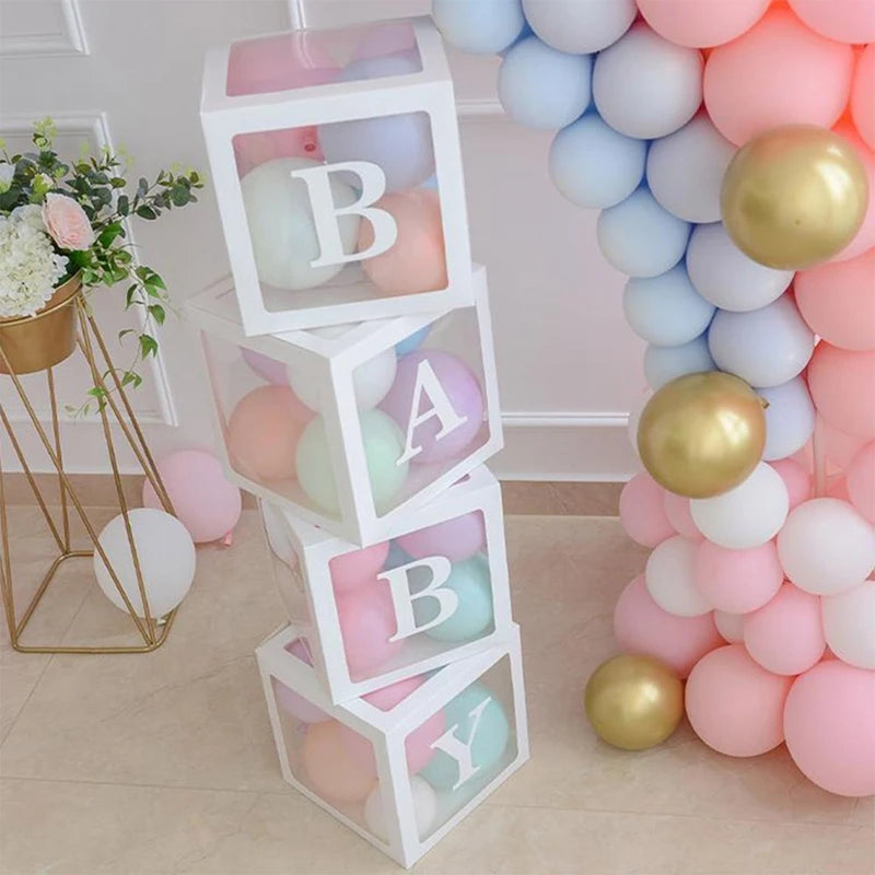 Baby Shower Balloons Box Celebration Set