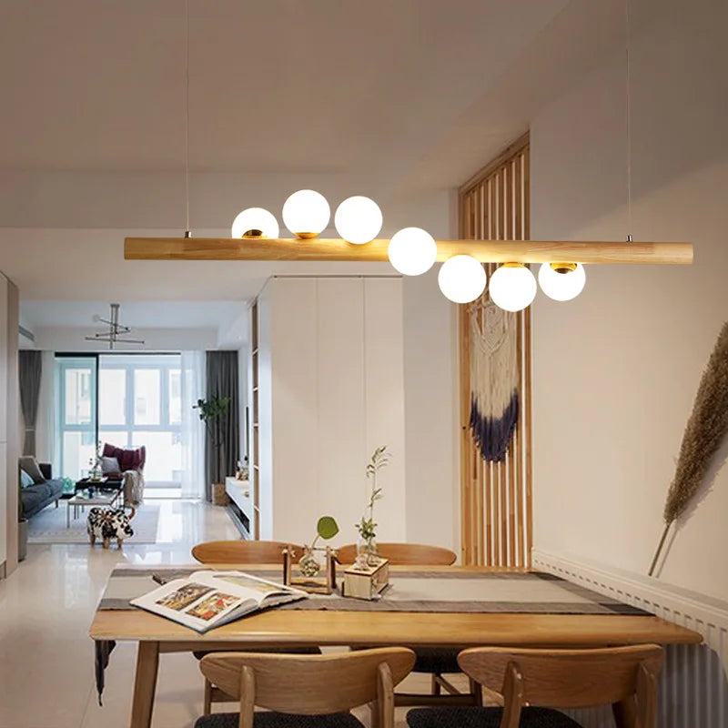Wood Bar Modern Pendant Light