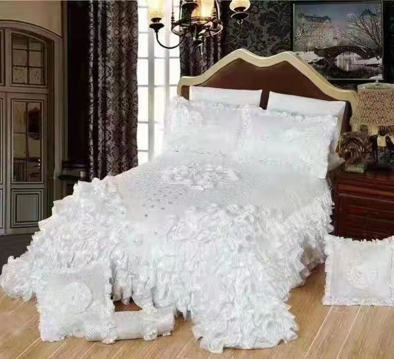 Allure Prestige Luxury Embroidered Jacquard Bed Cover