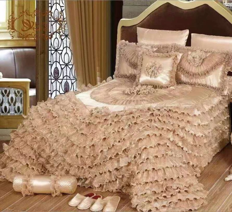 Allure Prestige Luxury Embroidered Jacquard Bed Cover