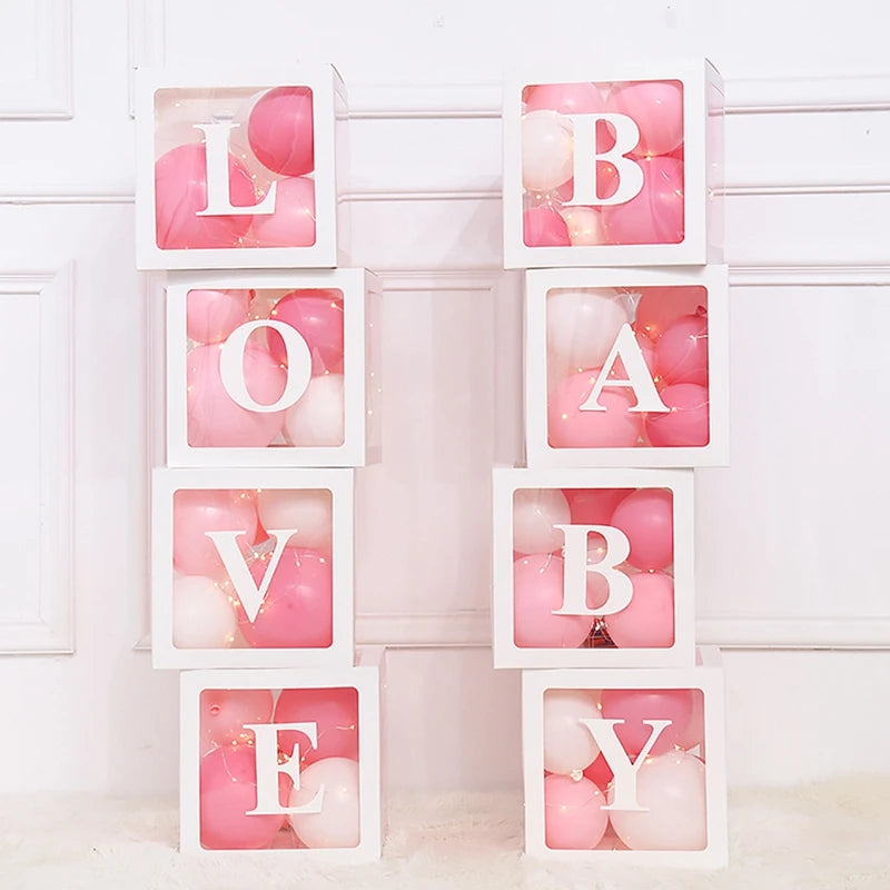 Baby Shower Balloons Box Celebration Set