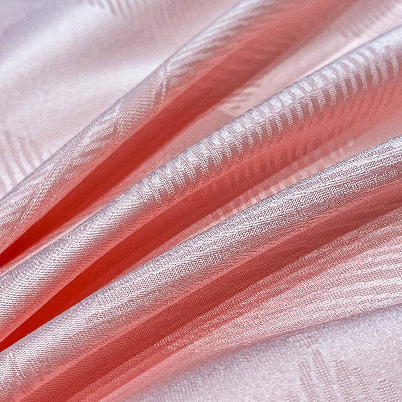 Golden Rim Luxury Satin Jacquard Bedcover