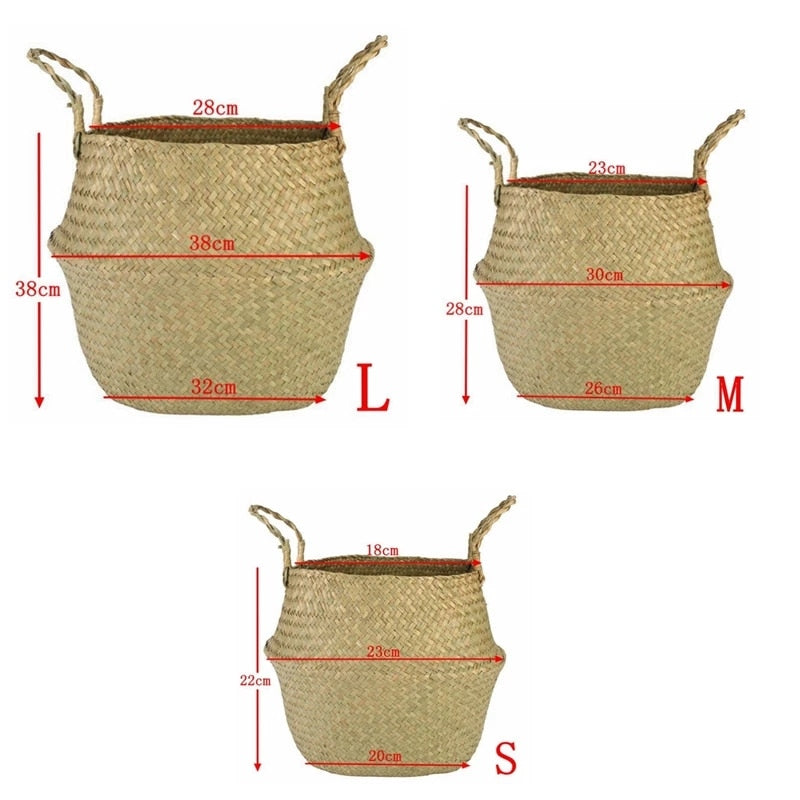 Ife Straw Foldable Baskets
