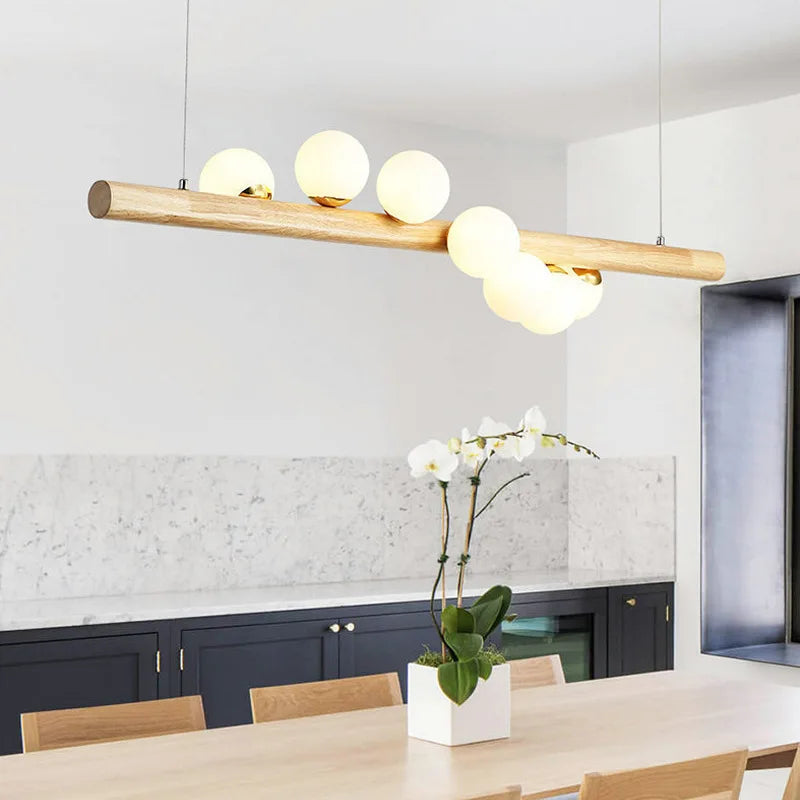 Wood Bar Modern Pendant Light