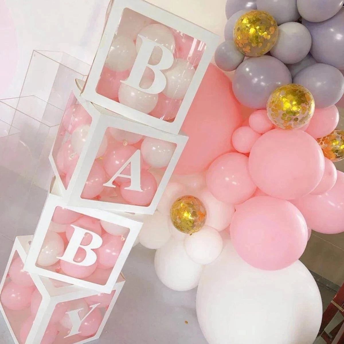 Baby Shower Balloons Box Celebration Set