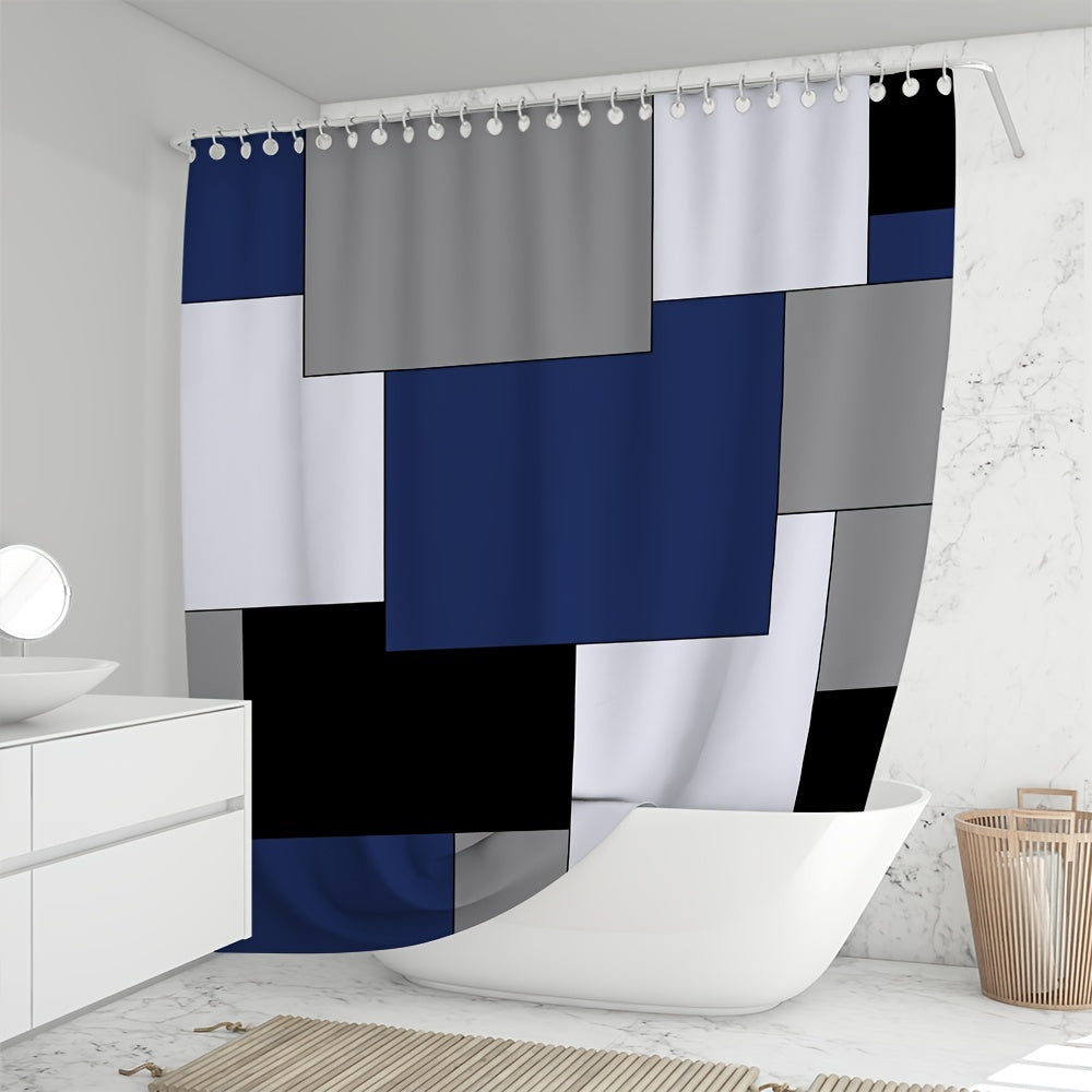 Flowing Modern Shower Curtain