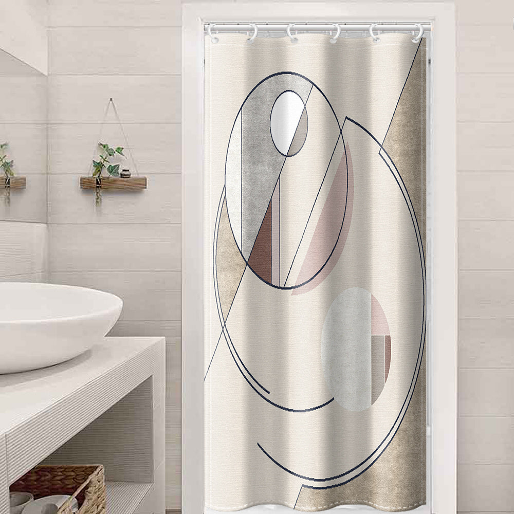 Flowing Modern Shower Curtain