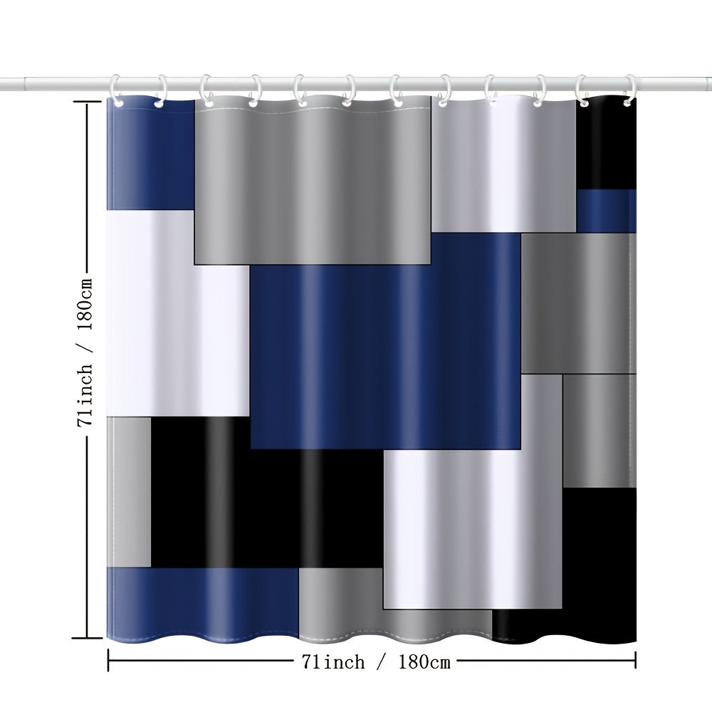 Flowing Modern Shower Curtain