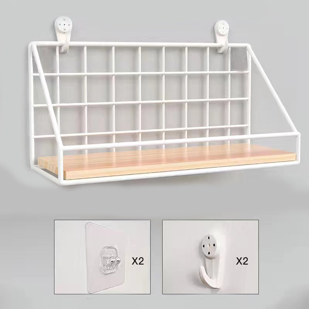 Modern Wood Base Wall Mounted Shelf
