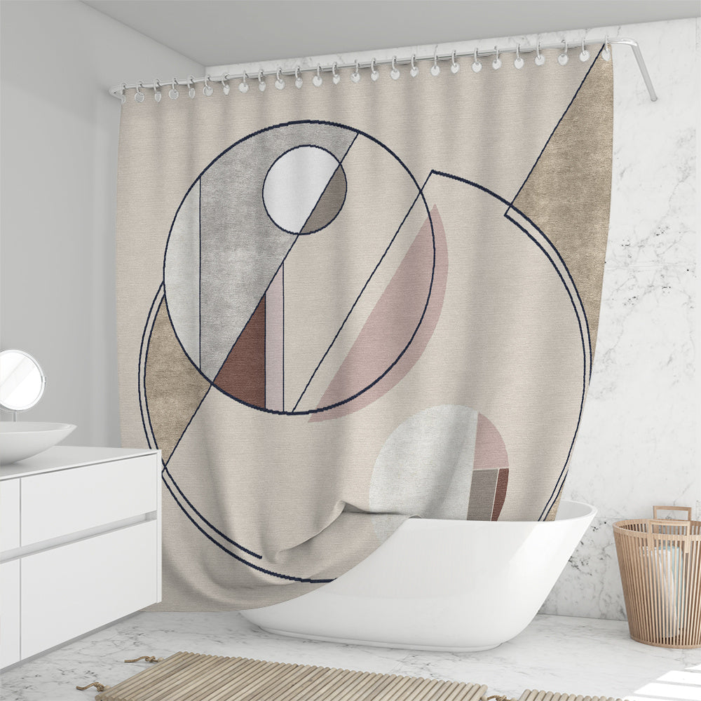 Flowing Modern Shower Curtain