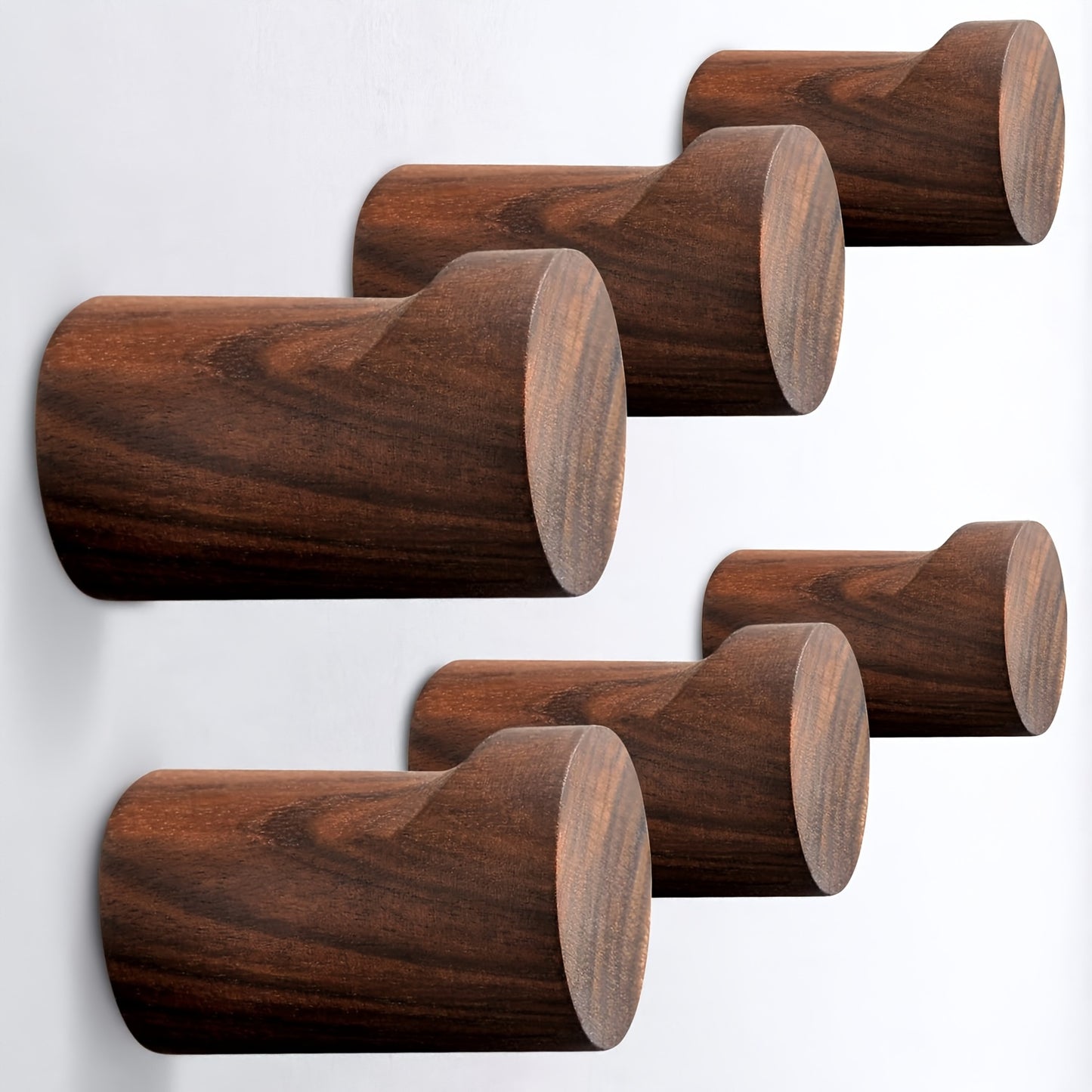 Walnut Wooden Wall Hooks