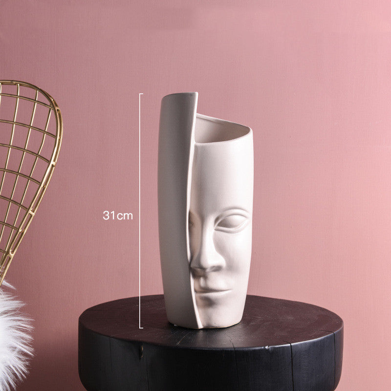 Modern Profile Ceramic Plant Vase