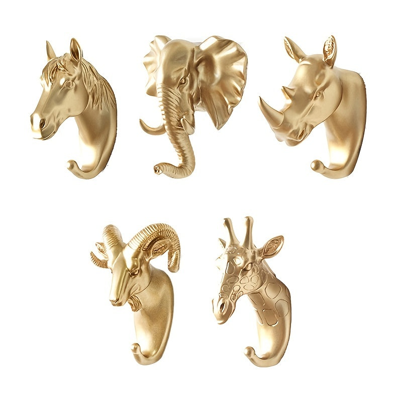 Golden Animal Shaped Coat Hook