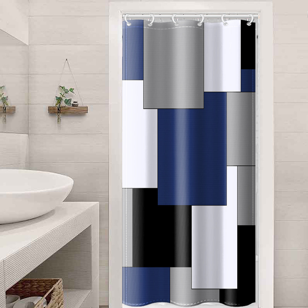 Flowing Modern Shower Curtain