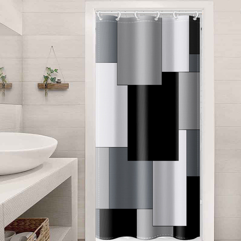 Flowing Modern Shower Curtain