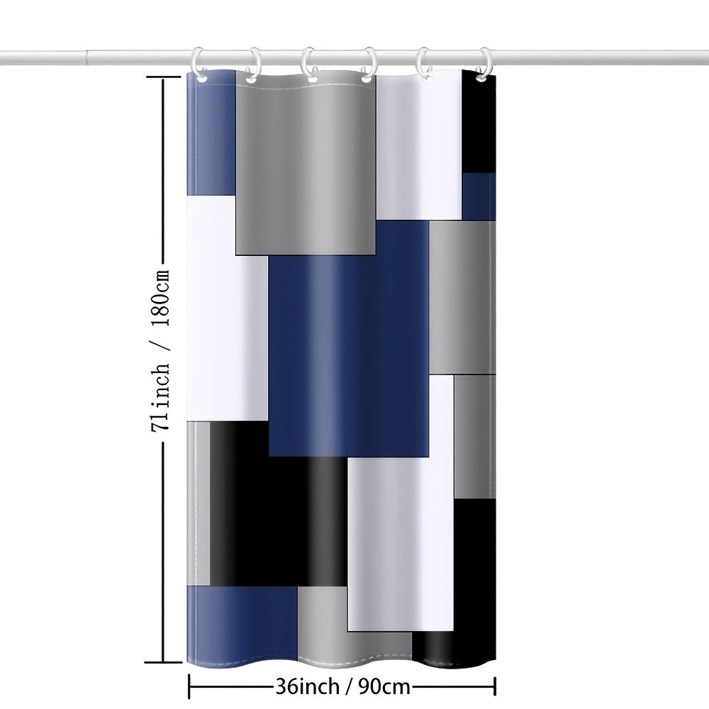 Flowing Modern Shower Curtain