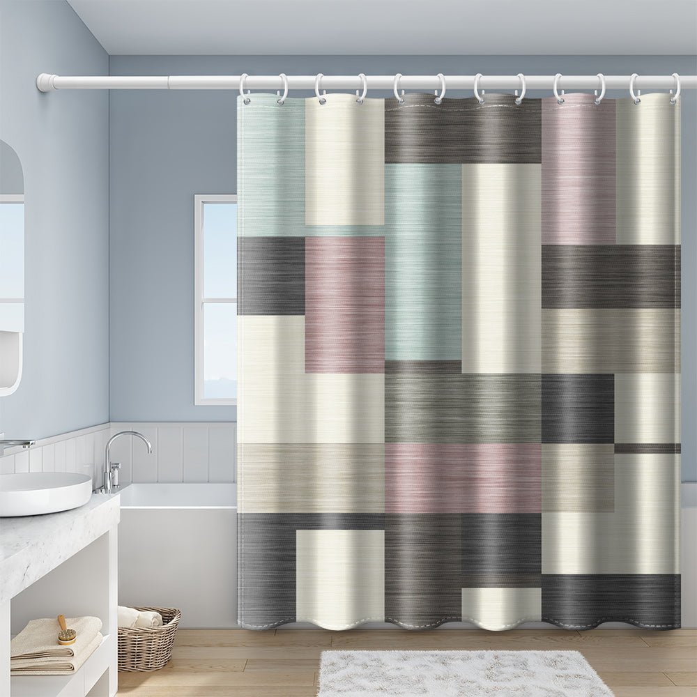 Flowing Modern Shower Curtain