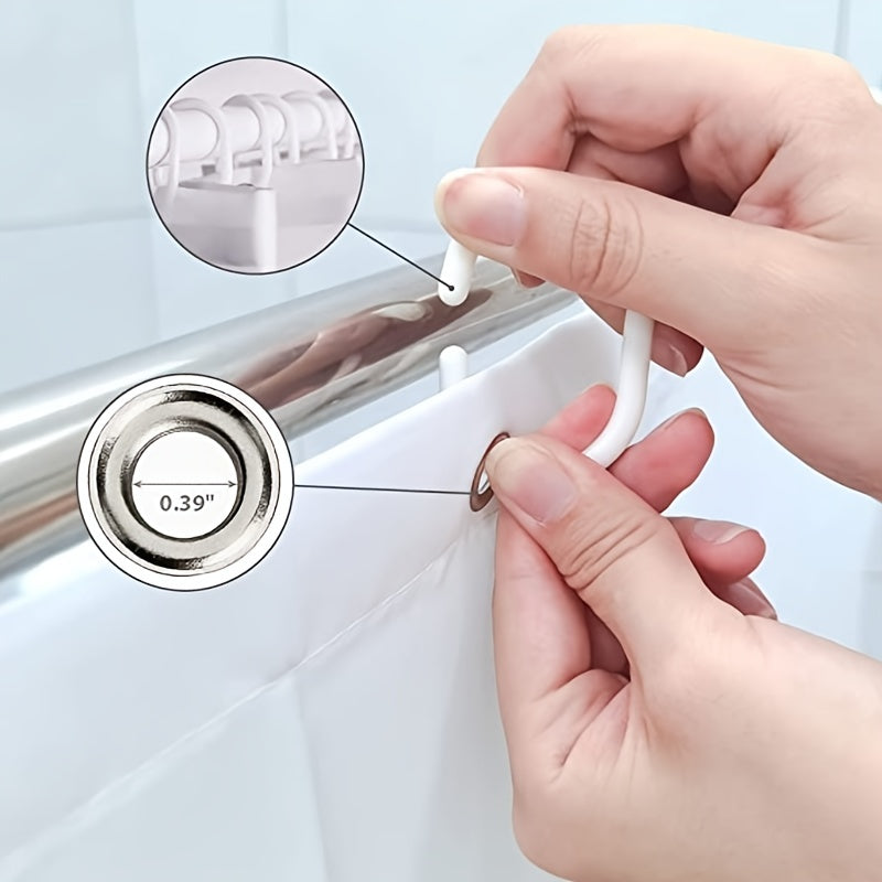 Flowing Modern Shower Curtain