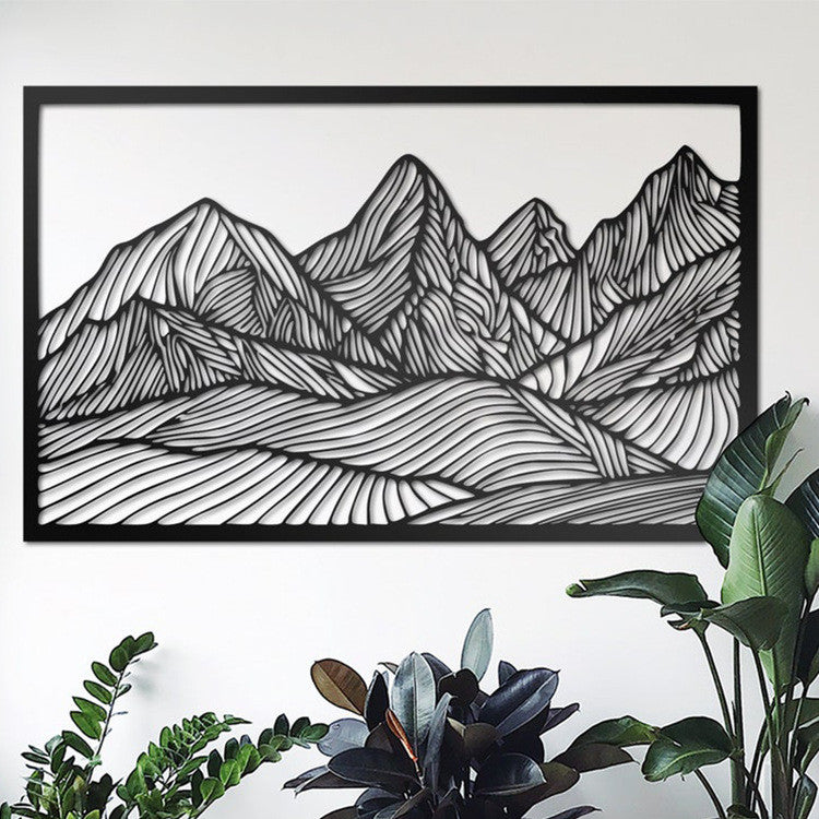 Mountain Wave Metal Art