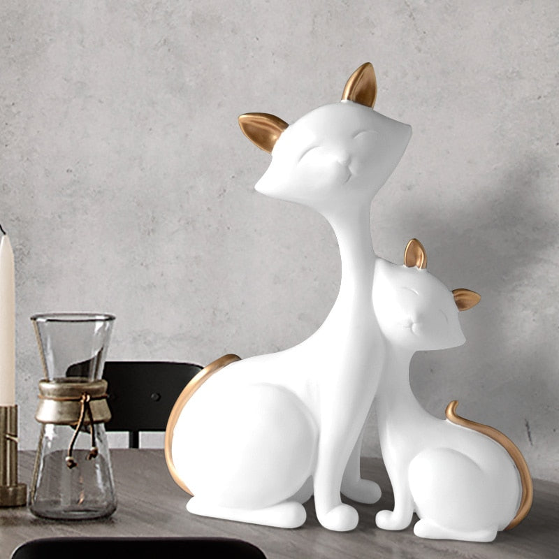 Cuddle Feline Ornament Decor