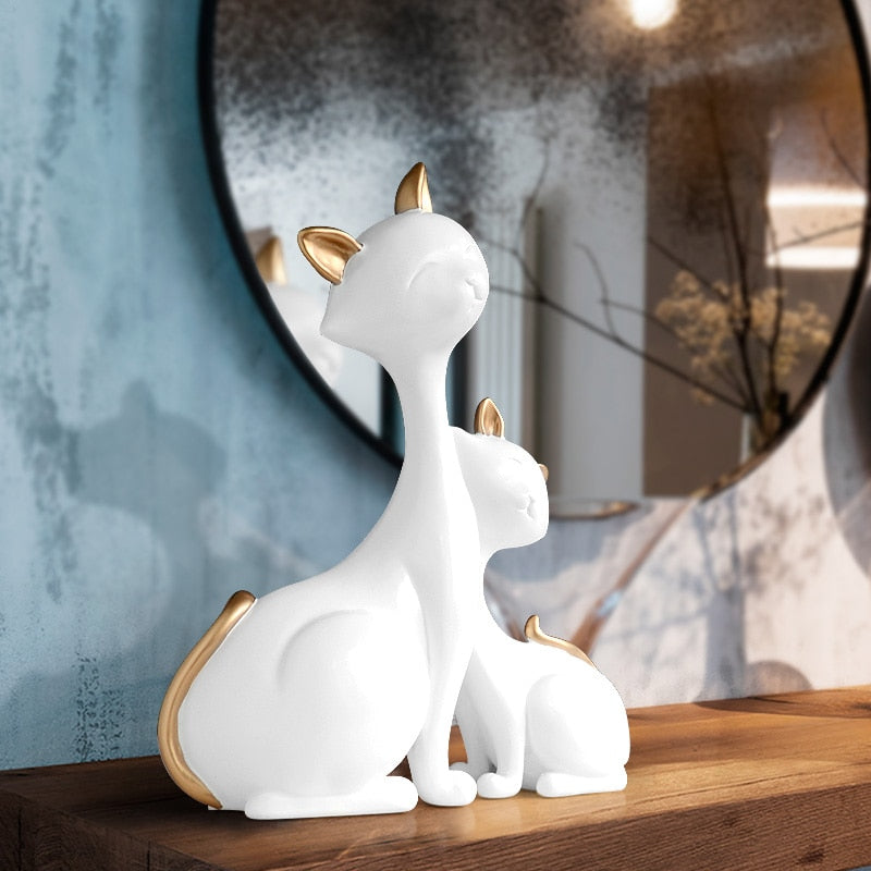 Cuddle Feline Ornament Decor