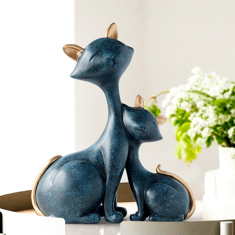 Cuddle Feline Ornament Decor
