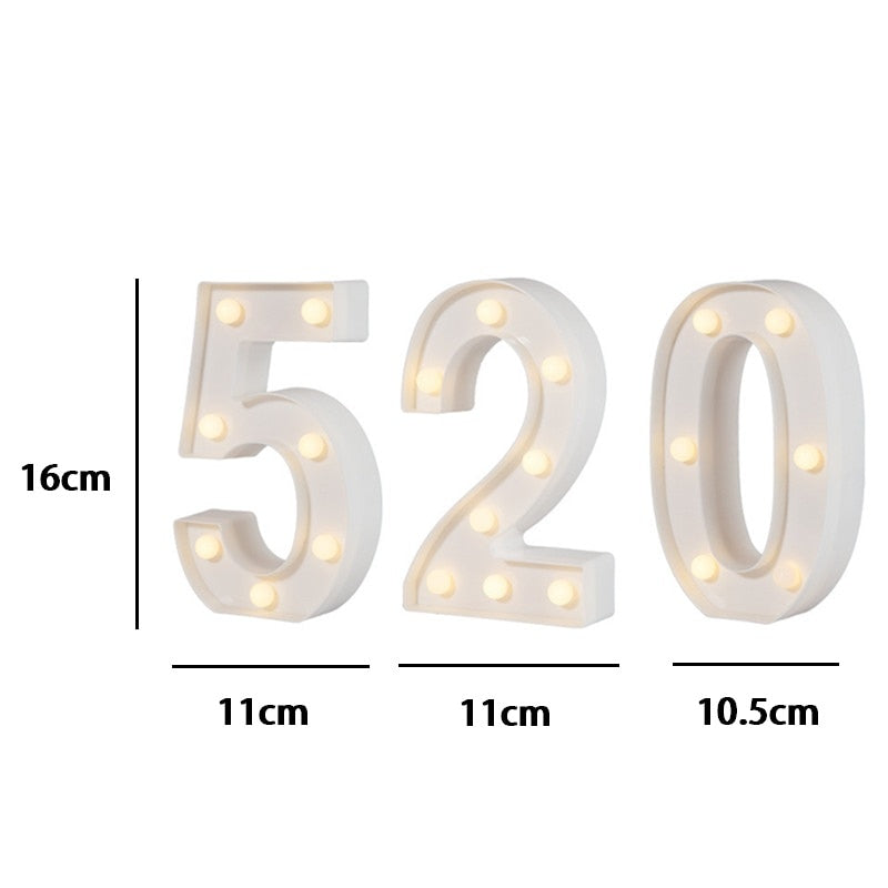 LED Alphabet Letters Decor