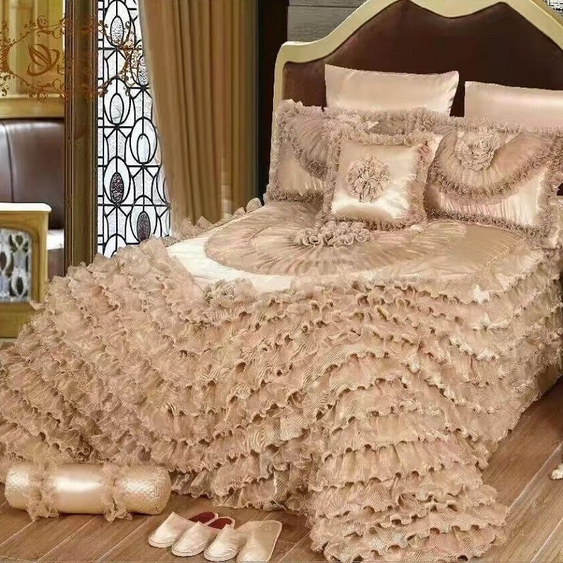 Allure Prestige Luxury Embroidered Jacquard Bed Cover