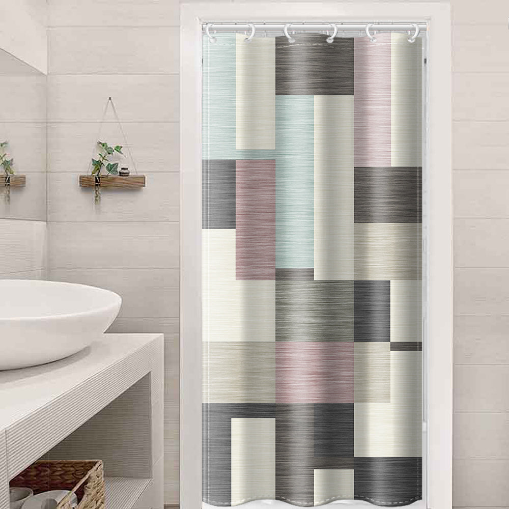 Flowing Modern Shower Curtain