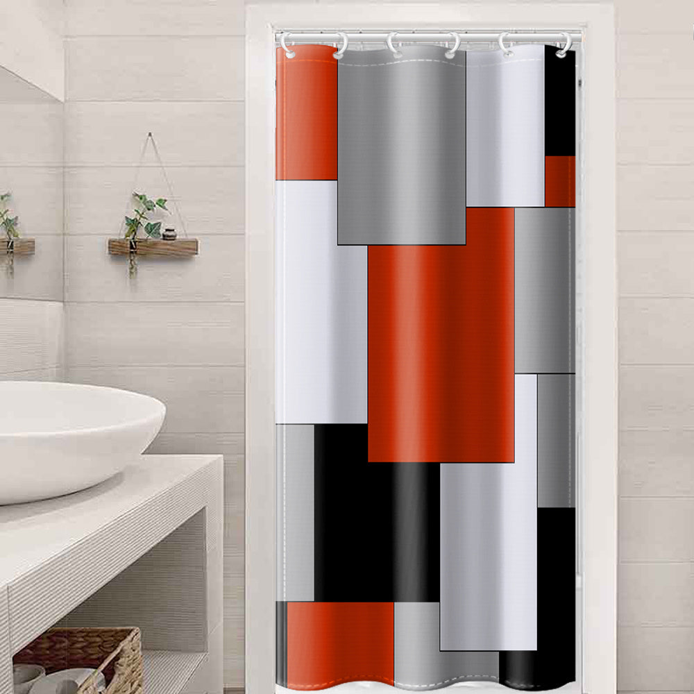 Flowing Modern Shower Curtain