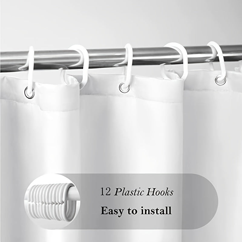Flowing Modern Shower Curtain