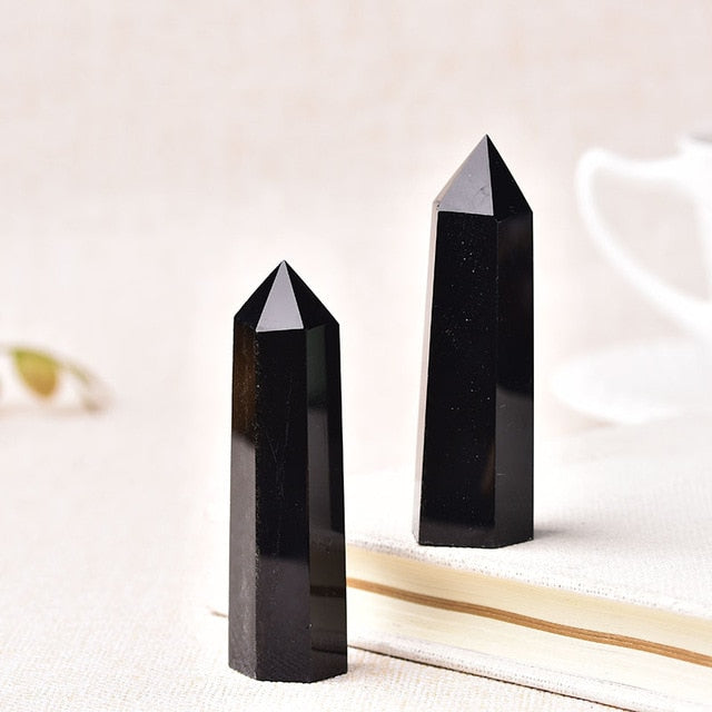 Natural Stones Crystal Point Wand Amethyst Rose Quartz Healing Stone Energy Ore Mineral Crafts
