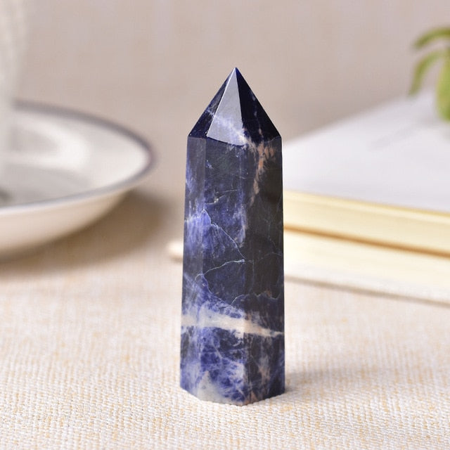 Natural Stones Crystal Point Wand Amethyst Rose Quartz Healing Stone Energy Ore Mineral Crafts