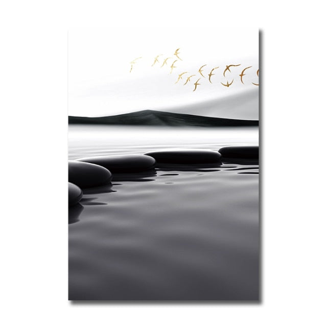 Modern Landscape Canvas Poster freeshipping - khollect