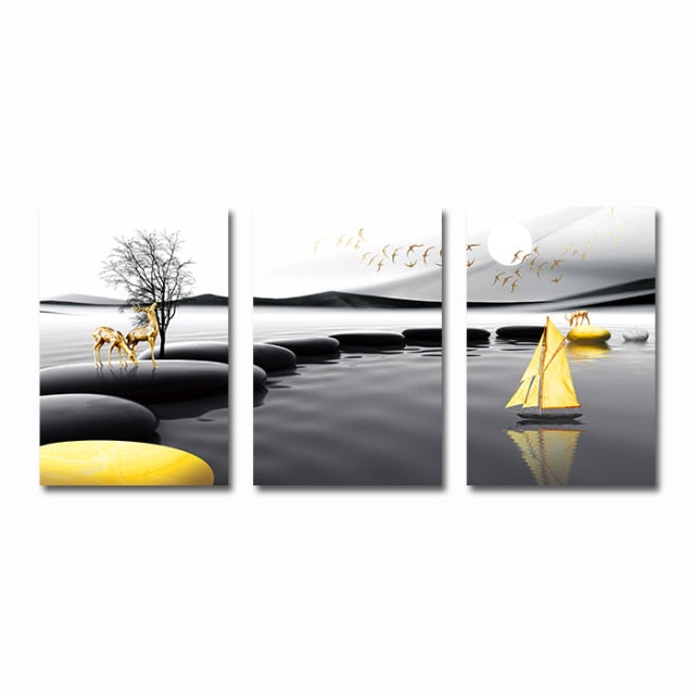 Modern Landscape Canvas Poster freeshipping - khollect
