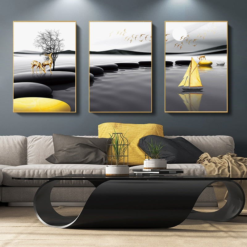 Modern Landscape Canvas Poster freeshipping - khollect