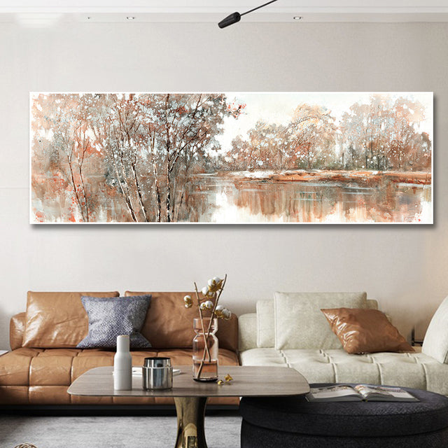 Grunge Landscape Wash Canvas Print
