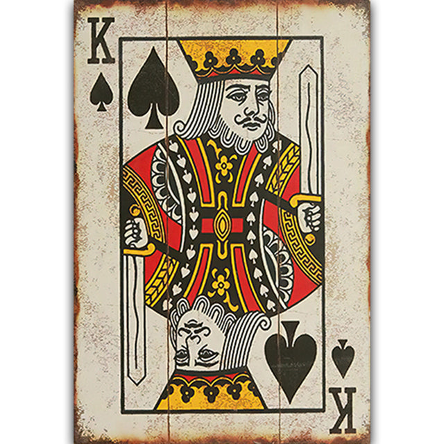 Vintage Card Deck Canvas Art Print