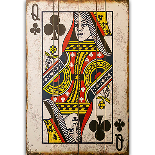 Vintage Card Deck Canvas Art Print