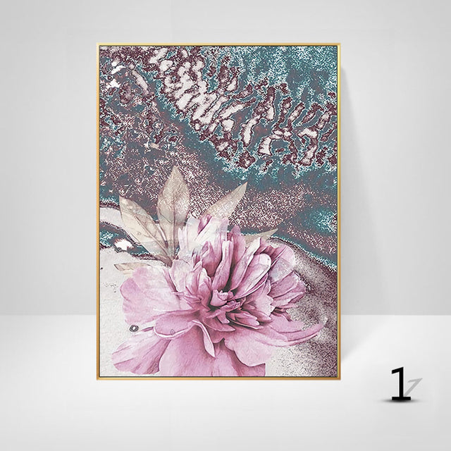Pink Emory Canvas Art Print