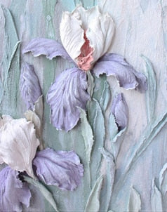 3D Floral Canvas Print freeshipping - khollect